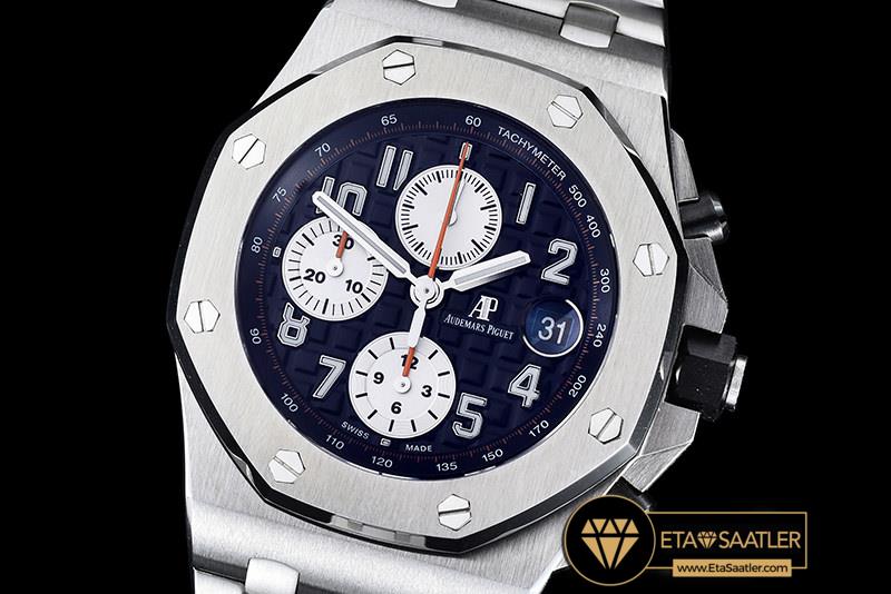 AP0374A - AP Royal Oak Chrono 26470 SSSS Blue A3126 - Noob modelleri AP0374A - AP Royal Oak Chrono 26470 SSSS Blue A3126 - Noob - 01.jpg
